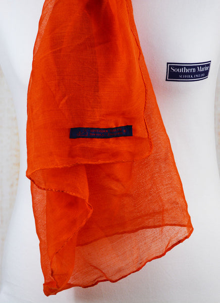 Southern Marine's Lightweight Summer Scarf - In Orange     ON SALE