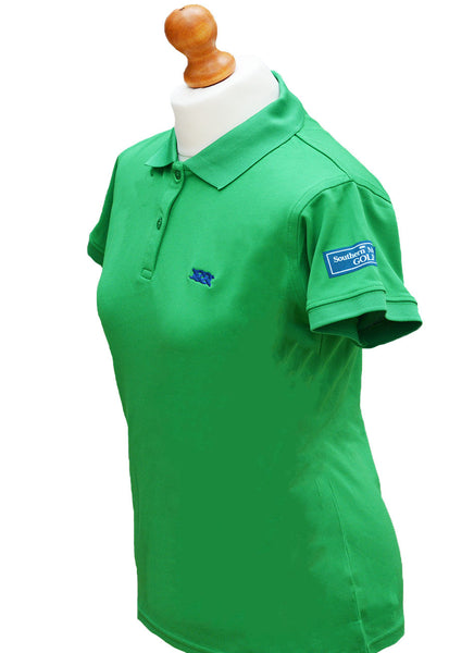 Southern Marine's Woodbridge Ladies Golf Polo in Kelly Green    ON SALE