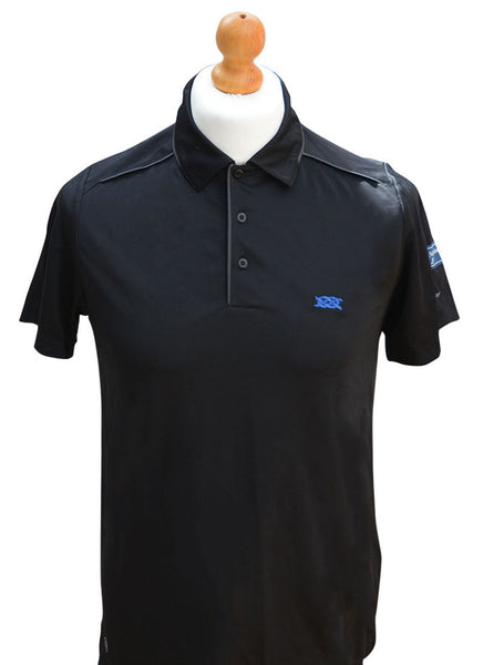 Southern Marine's Golf Polo Shirt - The Eaton in Black     ON SALE