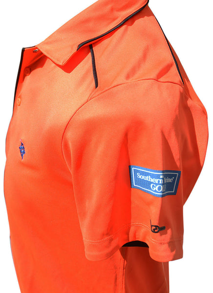 Southern Marine's Golf Polo Shirt - The Eaton in Orange     ON SALE