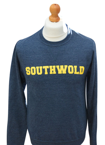 Southern Marine's Crew Sweatshirt (Lightweight) with Southwold Print  - The Vanderlip