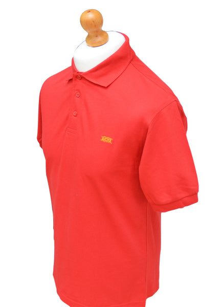 Southern Marine's Men's Pique Cotton Polo Shirt - In Crimson