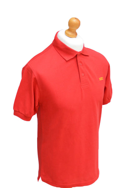 Southern Marine's Men's Pique Cotton Polo Shirt - In Crimson