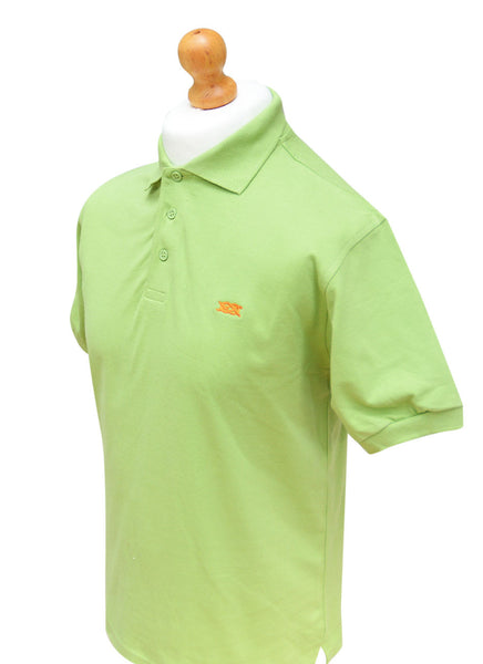 Southern Marine's Men's Pique Cotton Polo Shirt - The Badger In Willow Green   ON SALE