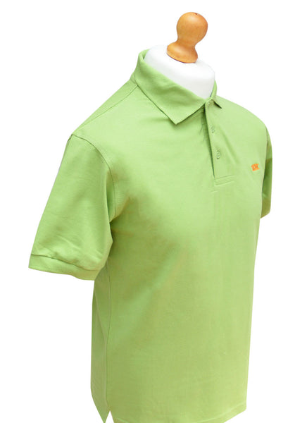 Southern Marine's Men's Pique Cotton Polo Shirt - The Badger In Willow Green   ON SALE