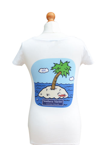 Southern Marine's Women's Classic T Shirt  - 'The Ladies Palm'   ON SALE