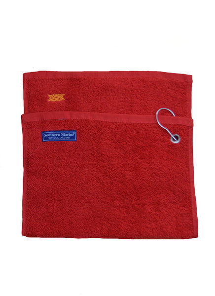 Southern Marine's Golf Towel in Red    ON SALE