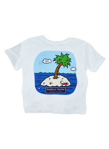 Southern Marine's Kids Classic T Shirt - 'The Palm Island'     ON SALE