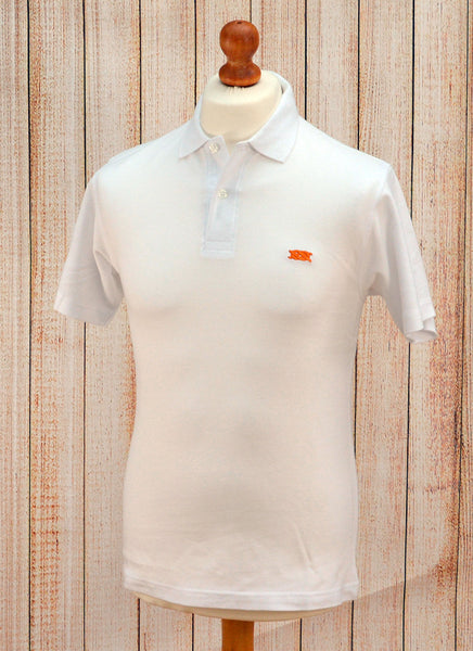 Southern Marine's Men's Pique Cotton Polo Shirt - The White Badger    ON SALE