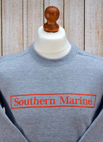 Southern Marine's Crew Sweatshirt Orange Logo - The Oli      ON SALE