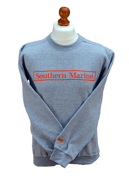 Southern Marine's Crew Sweatshirt Orange Logo - The Oli      ON SALE