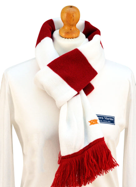 The Old Prep School Scarf (Red and White Stripe) - The Waldo