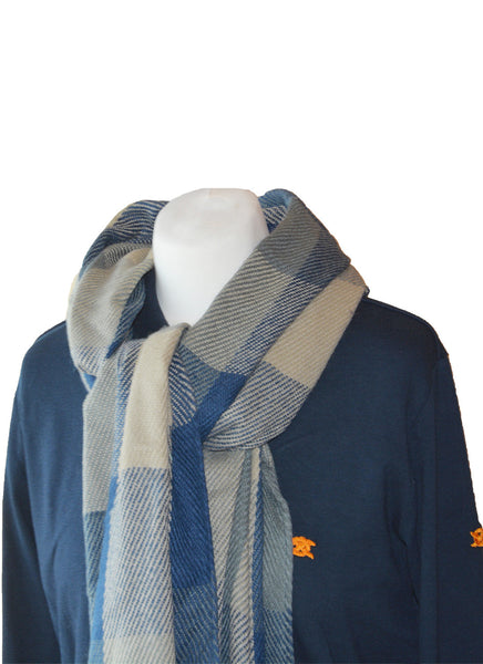 Southern Marine's Plaid Scarf in Blue    ON SALE